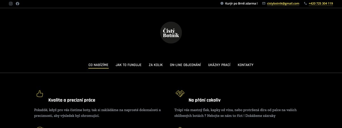Původní web jaknove.cz – úvodní obrazovka
